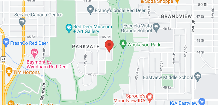 map of 4317 45A Avenue
